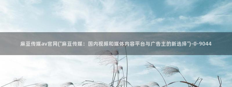 麻豆最新页面：麻豆传媒av官网(\